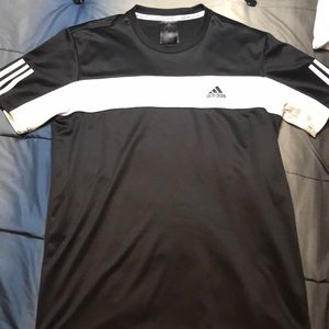 Men’s Medium Adidas Black/White Tennis Shirt